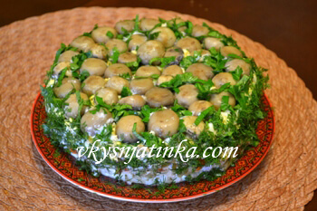 Salata de lamaie de ciuperci - reteta cu fotografie