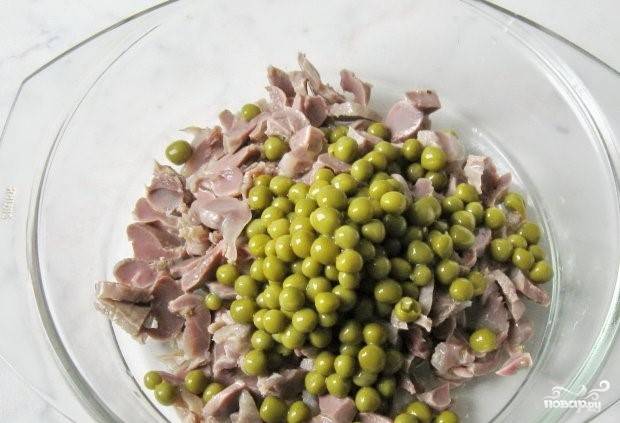 Салат з курячими шлунками - покроковий рецепт з фото на