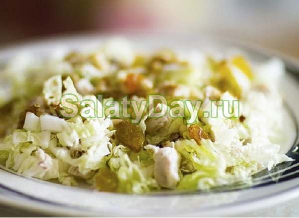Salata cu varza chinezeasca si piept de pui - o multime de retete cu proprietati utile cu fotografii si clipuri video