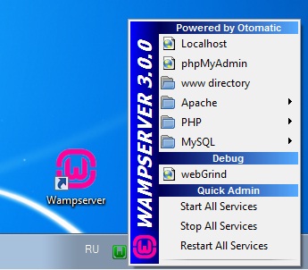 Construiți serverul web wampserver - revizuire și instalare pe Windows 7, programare pentru începători