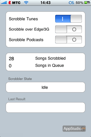 Scrobbl - скроблер для iphone - проект appstudio