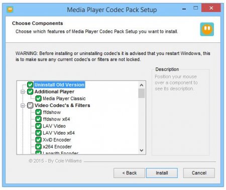 Descărcați pachetul codec pentru media player fără pachetul complet de codecuri necesare