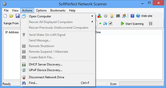 Descărcați scanerul de rețea softperfect 7