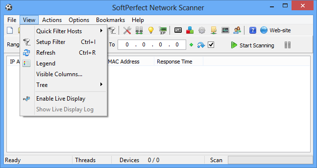 Descărcați scanerul de rețea softperfect 7