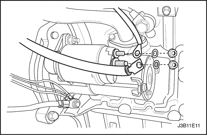 Scoaterea starterului Chevrolet Lacetti chevrole lachetti (deu genra)