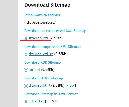 Létrehozása és adjunk hozzá egy sitemap