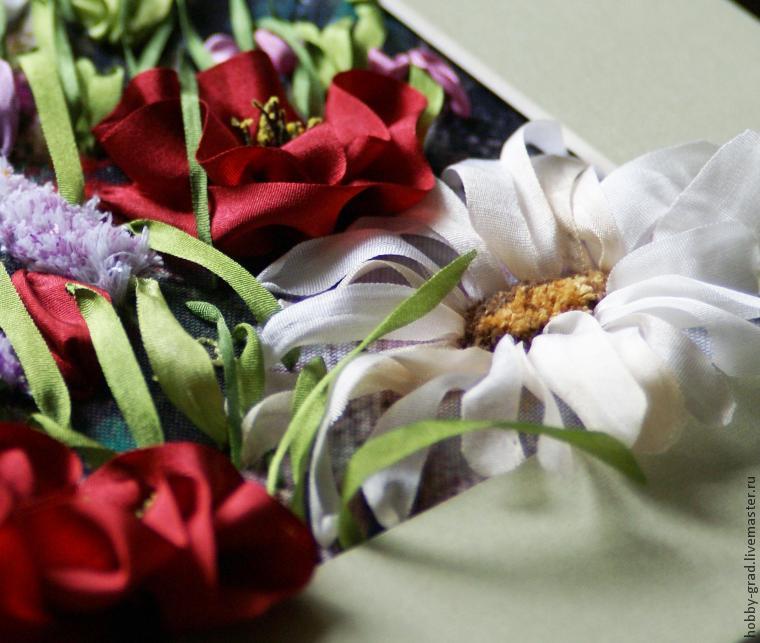 Спосіб вишивки пухнастих квітів - ярмарок майстрів - ручна робота, handmade