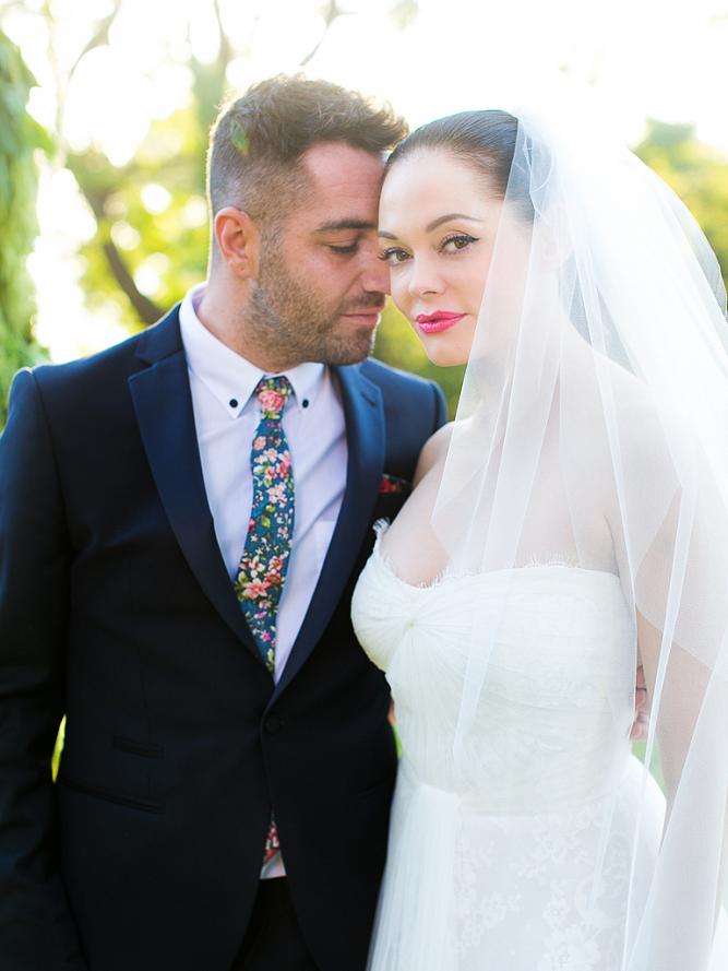 Esküvői Rose McGowan és Dave diteyla exkluzív fotók, események