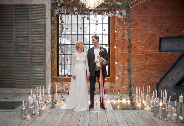 Nunta în stil loft decor, imagini și accesorii