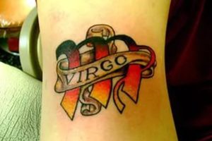 Fotografia Tatu virgo - o constelație în tatuaj masculin și feminin, un duce