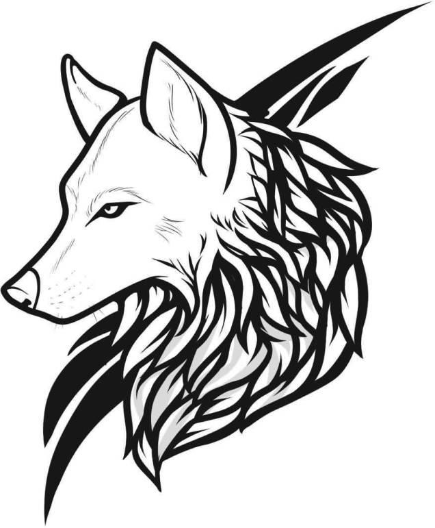 Татуювання вовків поетапно - як малювати татуювання як легко і просто малювати