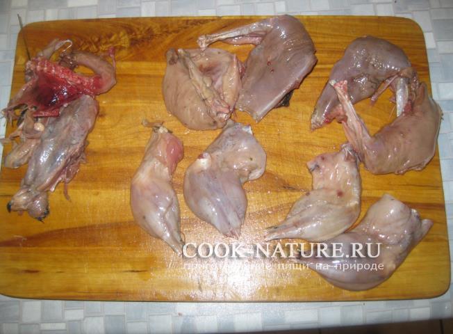 Гасіння лисок і ниркових качок з овочами - готуємо на природі