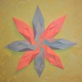A nyolcágú csillag „elve alapján origami