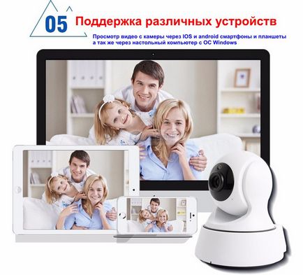 Wi-fi ip kamera HD 720p PTZ vezérlés iOS vagy Android okostelefon (modell unitoptek