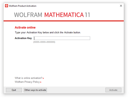 Wolfram support quick answers як активувати систему mathematica вручну