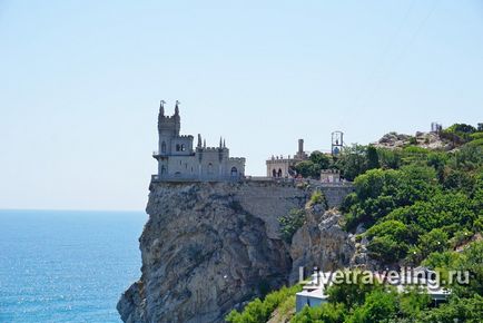 Castelul - cuib de înghițit - în Crimeea - călătorească în direct