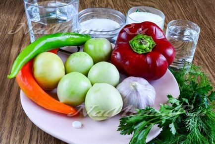 Roșii verzi în armeni pentru iarnă, rețeta cea mai delicioasă