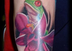 Значення і ескізи татуювання жаби
