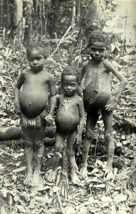 20 elképesztő fotók Aboriginal-kannibálok Új-Guinea