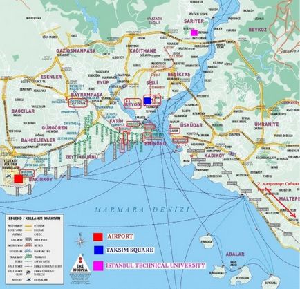 Stația de autobuz Bayrampasha - ajungeți în diferite puncte ale orașului Istanbul, harta, informații generale