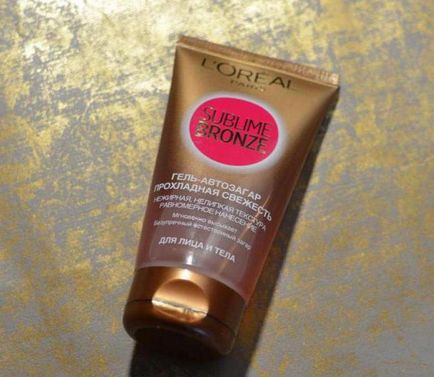 Autosunburn «Loreal Sublim Bronze» (gel) comentarii