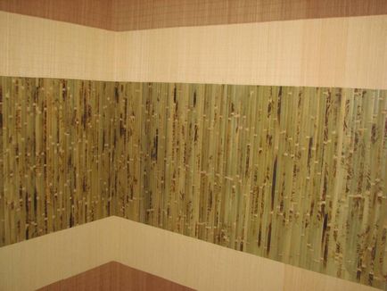 Bamboo tapet fotografie în interior, cum să lipici cu o imagine, video, lipici tapet pentru bambus pe