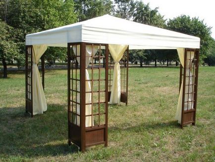 Gazebo előtetők számára villák, átlátszó sátrak