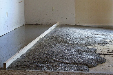 Cement-homokos esztrich készülék és csiszolás