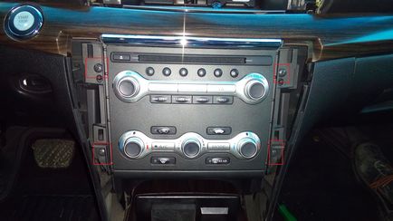 Înlăturarea radioului nissan teana, bază-ex