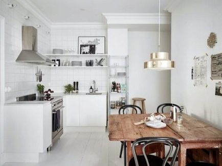 Designul bucătăriei fără dulapuri suspendate (76 pics) bucătărie în interior
