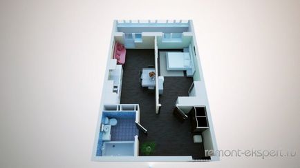 Proiectarea unei fotografii de apartament cu o cameră de interior modern