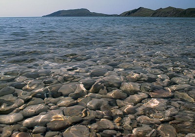 Golful Dvuyakornaya în Ordzhonikidze (Crimeea) fotografie cum să obțineți, descriere