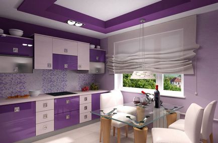Фіолетова кухня 10 фото красиві кухні в фіолетових відтінках