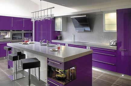 Purple Kitchen 10 poze frumoasa bucatarie in nuante violet