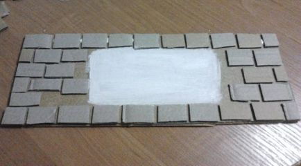 Imitație de cărămidă din carton (μ)