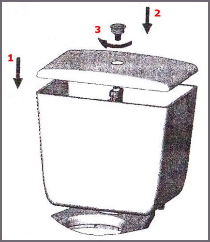 Instrucțiuni privind supapa - calea - pentru vasul toaletei