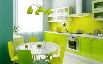 Milyen színű választani a konyha pszichológia a színek a belső