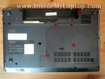 Cum să dezasamblați laptopul lenovo g570 pentru înlocuirea memoriei și a discului dur - blogologia romanului