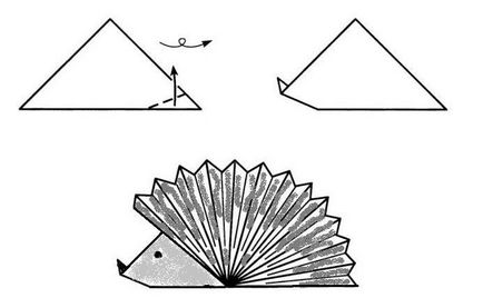 Як зробити їжака з паперу своїми руками