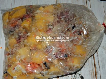 Картопля з яловичиною в рукаві покроковий рецепт з фото