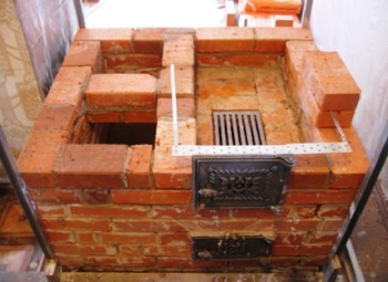Brick cuptor pentru casa - zidarie scheme