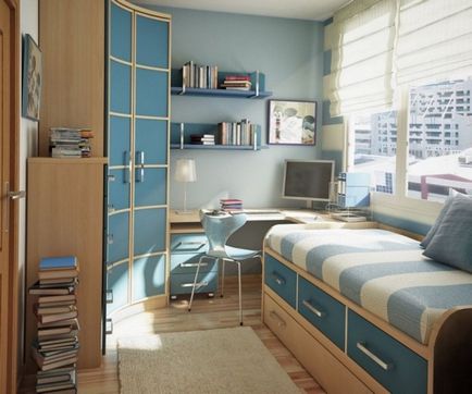 O cameră pentru idei de design interior pentru băieți, o selecție de mobilier
