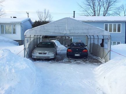 Cort de garaj compact și confortabil - adăpost sigur pentru un preț ridicol, sdelai garazh