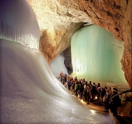 Ice peștera aysriesenwelt (eisriesenwelt), verfen, Austria - portalul turistic - lumea este frumoasă!