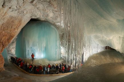 Ice peștera aysriesenwelt (eisriesenwelt), verfen, Austria - portalul turistic - lumea este frumoasă!