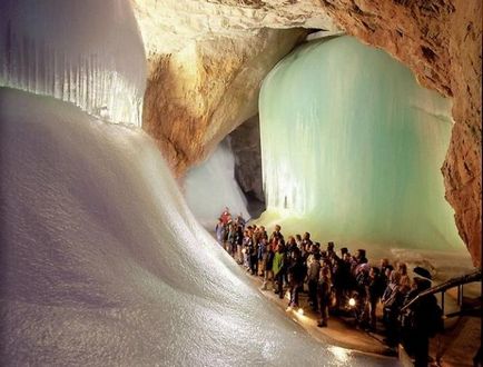 Ice peștera aysriesenwelt (eisriesenwelt), verfen, Austria - portalul turistic - lumea este frumoasă!