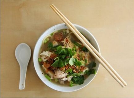 Легкий курячий китайський суп з грибами, смачно і легко!