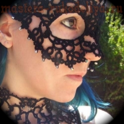 Майстер-клас з плетіння фріволіте мереживна маска