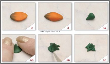Miniaturi din lut pentru case de papusi - legume, fructe, fructe de padure