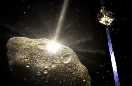 Ние планираме да се стреля на астероида, за да видим накъде води